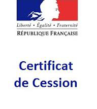 Assurance Quad en ligne certificat de cession de votre vehicule